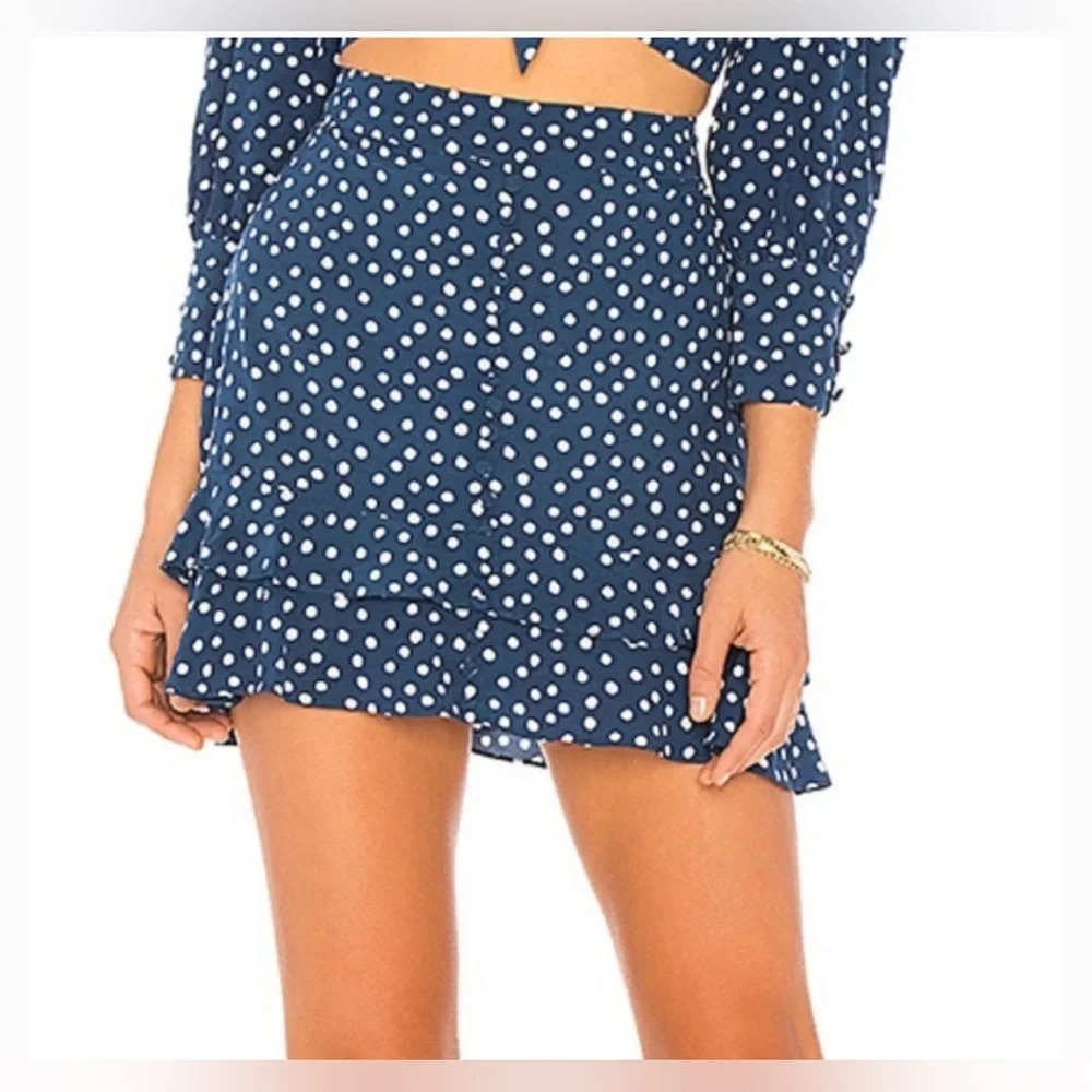 For Love & Lemons X Revolve Buttoned skirt